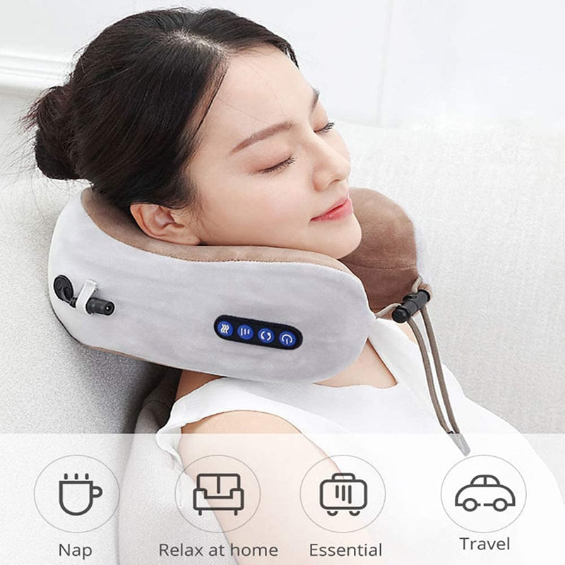 Buy Chargeable Neck Massager U shaped travel pillow from MyShop